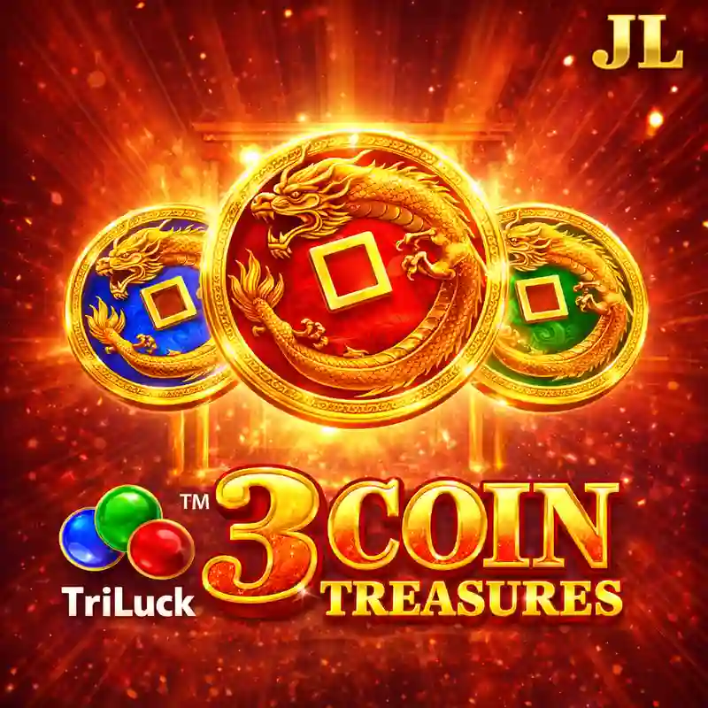 3 Coin Treasures online slot game at 7bet